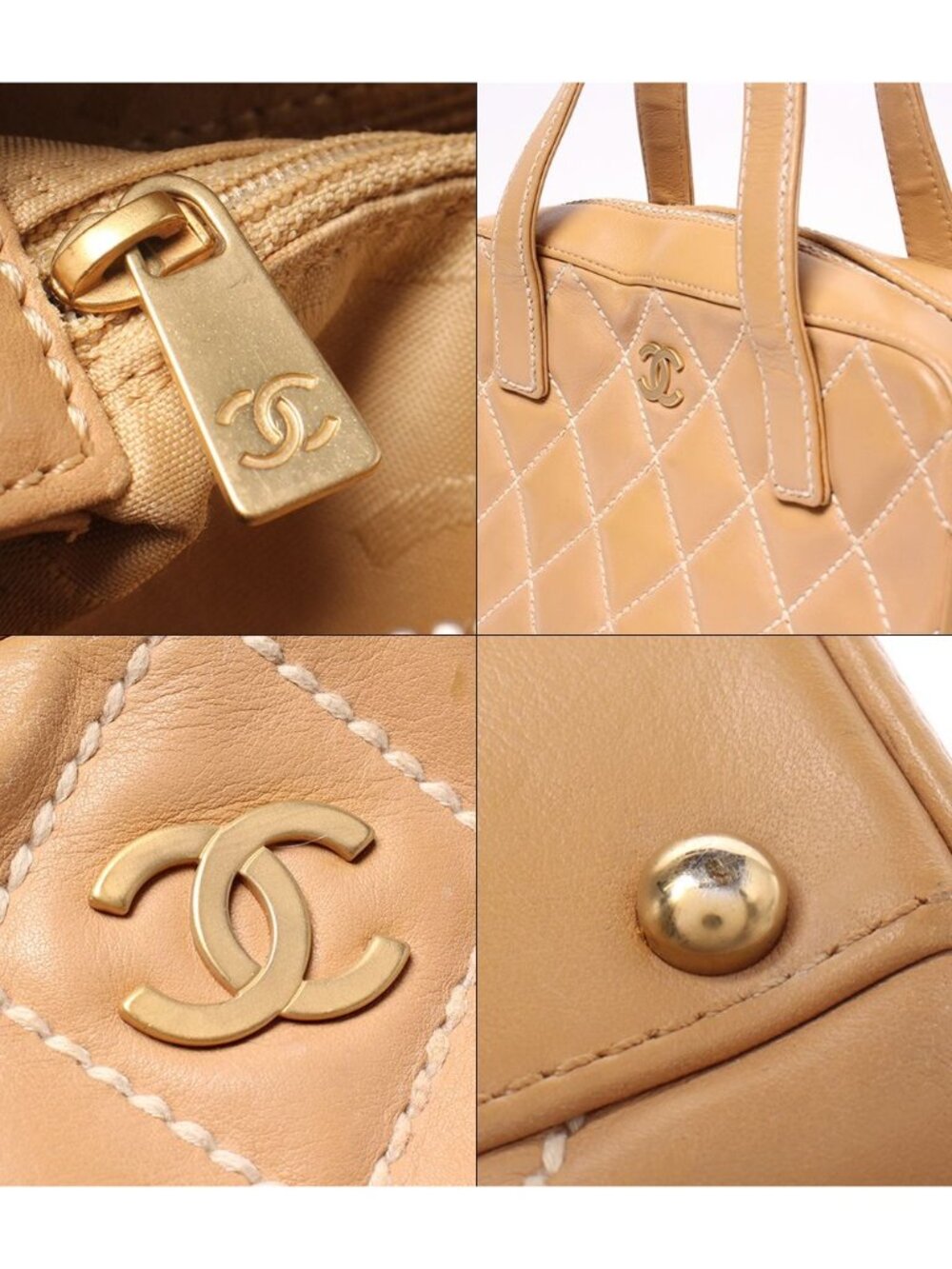 Chanel Handbag Gold Wild Stitch - Picture 7 of 10